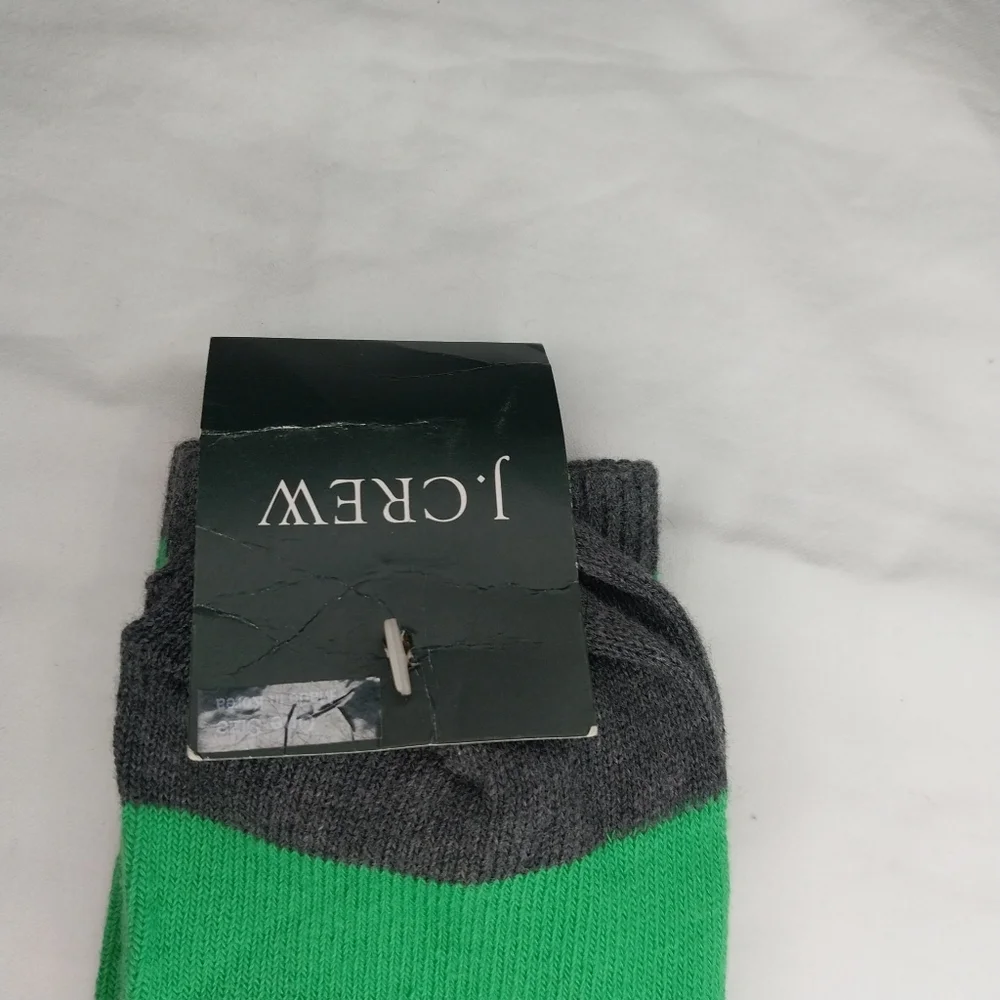 J. Crew Men's Green and Gray Socks